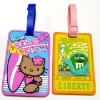 Promotional gift soft pvc luggage tag ,travel tag