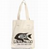 Promotional handling canvas tote bag