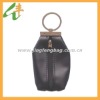 Promotional mini zippered PVCleather coin case with keychain