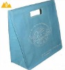 Promotional non woven shopping bag with wooden handle