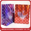 Promotional paper gift bag with lazer printing