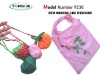 Promotional rose foldable shopping bags