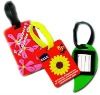 Promotional shaped pvc luggage handbag tag