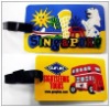 Promotional shaped pvc luggage handbag tag