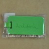 Promotional soft rubber luggage tag with embossing logo