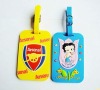 Promotional sports soft pvc luggage tag