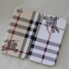 Protective leather hard case for apple iphone 4 mobile phone case