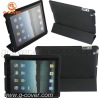 Pu leather case for ipad2,  Foldable leather case for ipadw