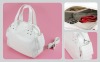 Pure White Unique Leather Handbag