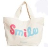 Pure large volume canvas tote bag