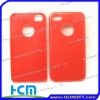 Pure red silicone case for iphone 4g