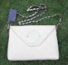 Pure white beautyful lady fashion shoulder bag