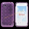 Purple Circle TPU Case Protect Cover For HTC Rhyme Bliss S510B