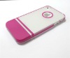 Purple Clear Crystal Slim Hard Case Cover for iPhone 4S