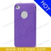 Purple Eagle Brushed TPU Case for iPhone 4 Gel Cover