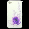 Purple Flower Hard Shell Cover Case For iPhone 4G