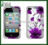 Purple Flower Silicone Case for iphone 4G 4GS