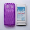 Purple GEL TPU Back CASE COVER skin FOR Nokia 500 Fate