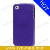 Purple Glittery Powder TPU Case Gel Cover for iPhone 4