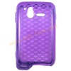 Purple Hexagon TPU Shell Cover Case For Sony Ericsson Xperia Active ST17i