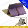 Purple Leather Stand Case for iPad 2 with Belt Buckle