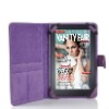 Purple PU Leather Folio Case Cover For Amazon Kindle Fire
