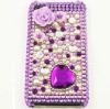 Purple Rhinestone cover For iPhone
