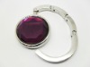 Purple Round Jewel Handbag Hanger