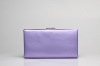 Purple Satin Lady clutch handbag