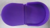 Purple Silicone Coin Purse, Key Bag, Key Pouch