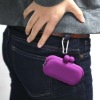 Purple Silicone Purse, Mini Coin Case POCHIBIII