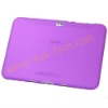 Purple Simple Silicon Case Skin Rubber Cover For Samsung P7300