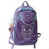 Purple cute cartoon figure school bag