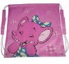 Purple cute drawstring backpack for promotion