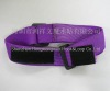 Purple elastic tape hook and loop with adjustable buckle