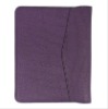 Purple leather briefcase/bag for  IPAD 2 with Crocodile Grain