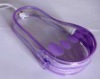 Purple pvc transparent bag