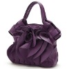 Purple wrinkle fashion handbag