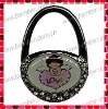 Purse Shaped Bag Hanger with Customised Epoxy Sticker