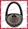 Purse Shaped Bag Hanger with Customised Epoxy Sticker