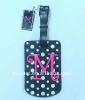 Pvc letter luggage tag