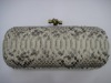 Python skin Clutch bag
