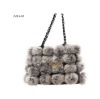 QD10304 Rabbit Fur Handbag