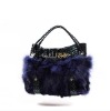 QD10537 Lady Fashion Fox Fur Handbag Dorothy bag