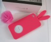 Quality TPU Rabbit Case for iPhone 4