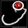 RED CRYSTAL MIRROR BAG PURSE FOLDING HOOK HANGER