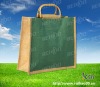 RH-mb003 environmental flax shopping bag with bamboo handle