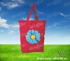 RH-nw38 red color non-woven bag with handle