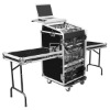 RK 19'' Top Slant Mixer Rack Case With Laptop Tray and DJ Table