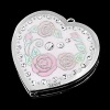 ROSE PINK ENAMEL w/CRYSTAL HANDBAG FOLDABLE HANGER HOOK